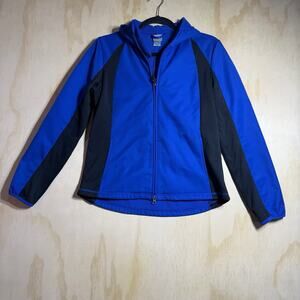 Champion C9 Blue Black Full Zip Hoodie Jacket Womens Medium Athletic Activewear